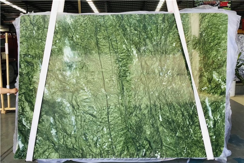 Green China Marble Slab Ming Green Dolomite Slab Marble Tile