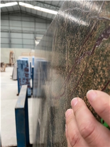 Leather Marble Slab Fancy Green Dolomite Slab Tile 