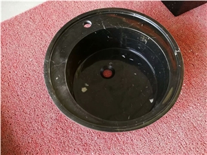Marble Bathroom Round Sink China Emperador Wash Basin