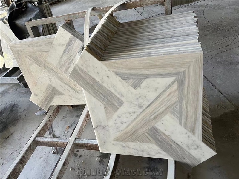 Marble Floor Waterjet Medallion Stone Hotel Carpet Medallion