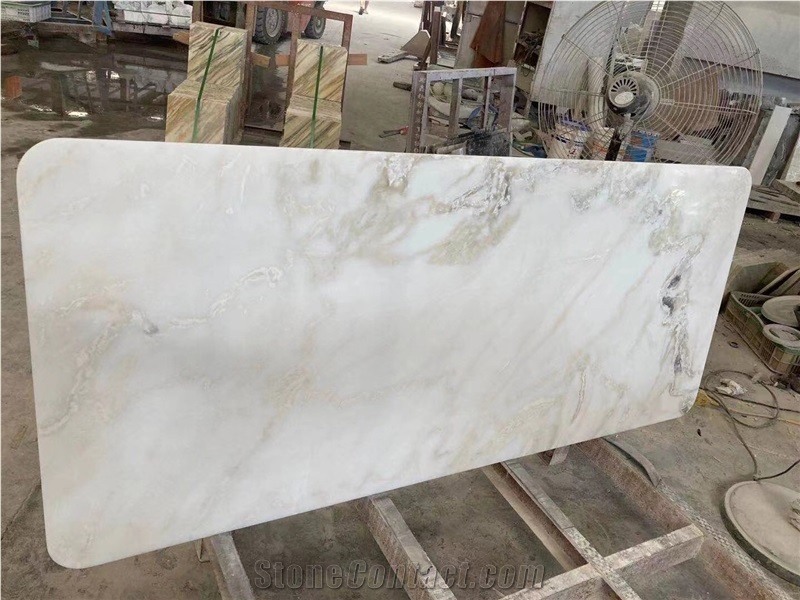 Marble Restaurant Table Desk Arabescato Home Dining Top 