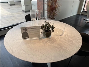 Marble Stone Cafe Table Carrara Restaurant Dinging Table