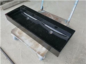 Marble Stone Kitchen Farm Sink Marquina Rectangle Wash Basin