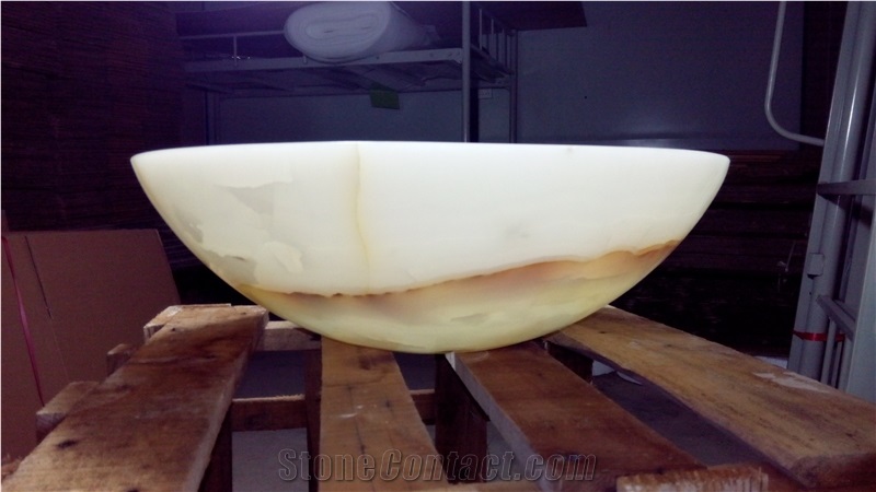 Onyx Stone Round Bathroom Sink Green Onyx Wide Wash Basin