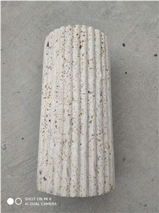Stone Design Home Decorative Product Travertine Flower Vase