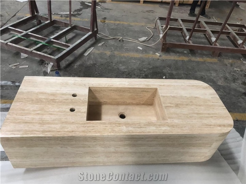 Stone Design Shower Base Beige Travertine Shower Tray 