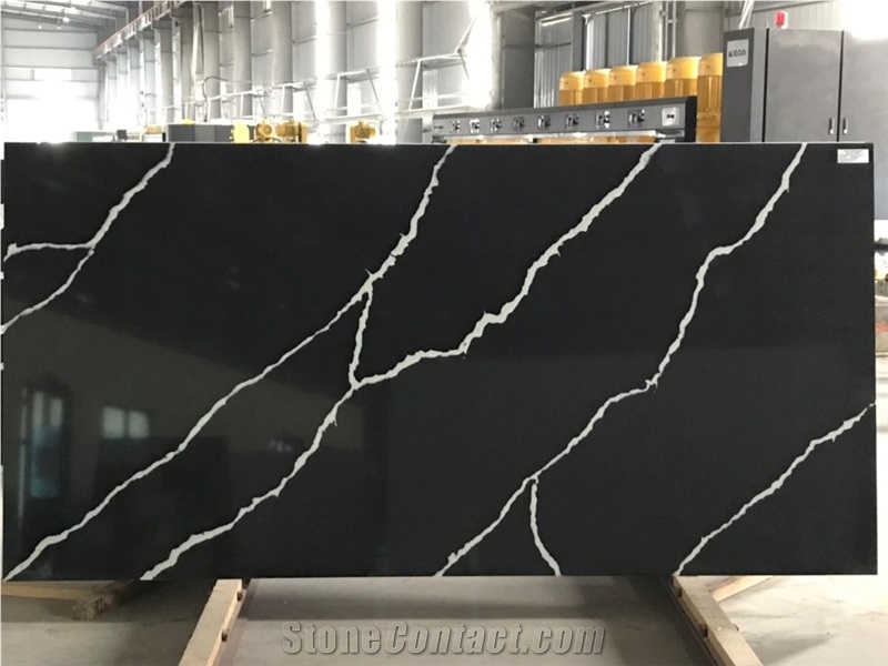 Artificial Calacatta Quartz Slab 1210