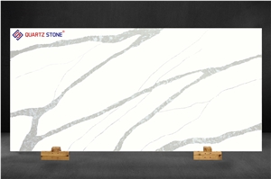 Engineered Calacatta 1109 Quartz Slabs