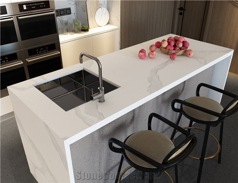 Ariston White Sintered Stone Slab