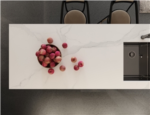 Ariston White Sintered Stone Slab