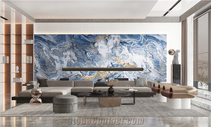 Blue Sea Sintered Stone Slab
