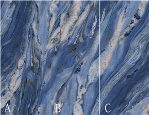 Blue Starry Sky Sintered Stone Slab
