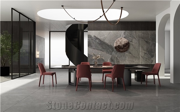 Bulgaria Grey Marble Look Sintered Stone Slabs