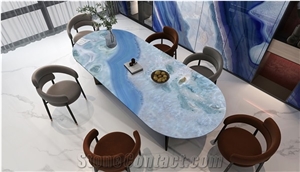 Coral Sea Crystal Glazed Sintered Stone Slabs
