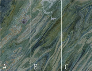 Green Flowing Mountains Sintered Stone Slab