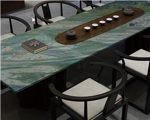 Green Flowing Mountains Sintered Stone Slab