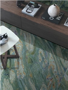 Green Flowing Mountains Sintered Stone Slab