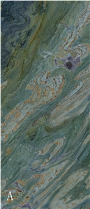 Green Flowing Mountains Sintered Stone Slab