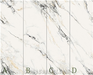Himalaya White Polished Sintered Stone Slabs