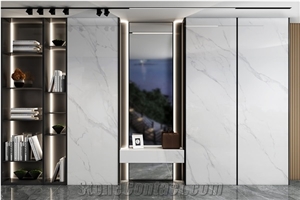 Jus White Marble Look Sintered Stone Slabs