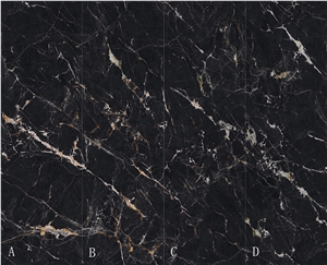 Madrid Golden Black Sintered Stone Slab