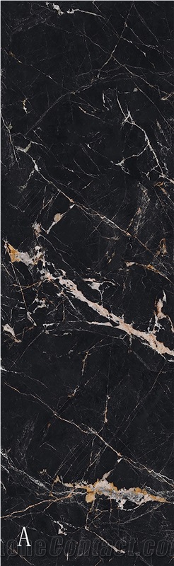 Madrid Golden Black Sintered Stone Slab