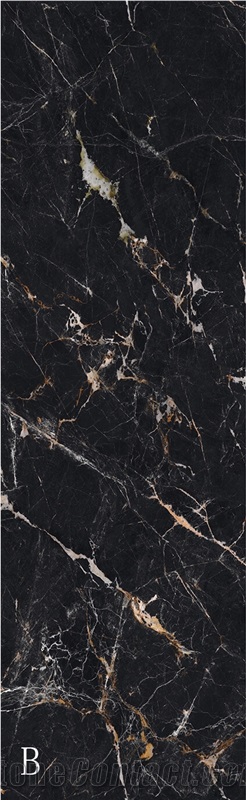 Madrid Golden Black Sintered Stone Slab