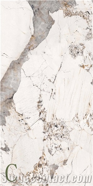 Pandora White Granite Look Sintered Stone Slabs