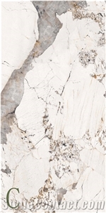 Pandora White Granite Look Sintered Stone Slabs