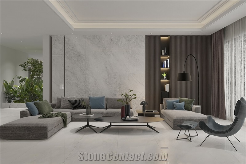 Pearl White Sintered Stone Slab