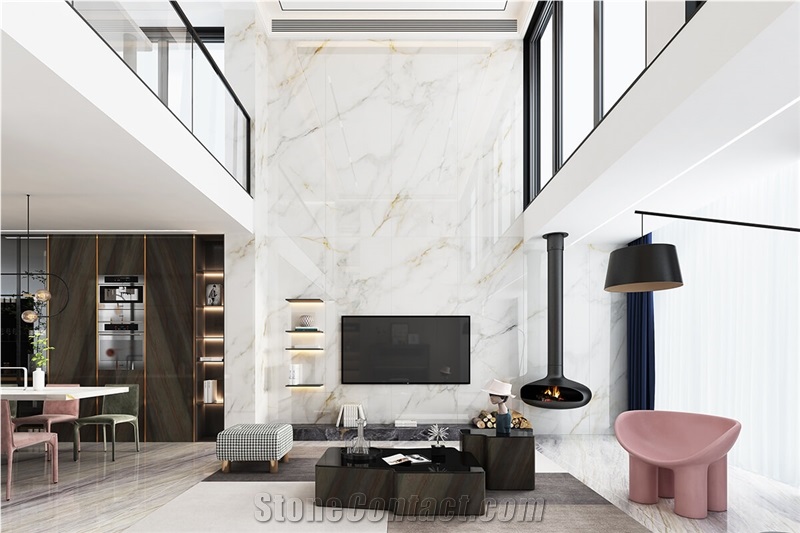 Superior Calacatta Gold Sintered Stone Slab
