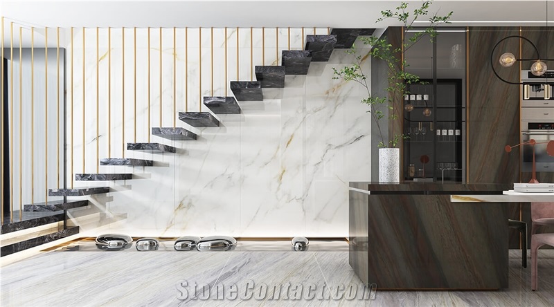 Superior Calacatta Gold Sintered Stone Slab