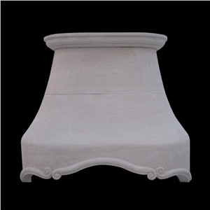 Beige Limestone Kitchen Hood