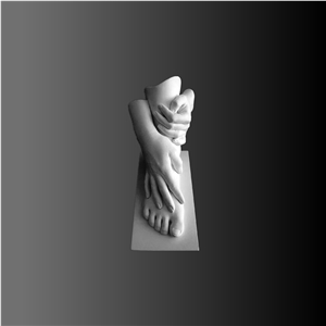 Feet And Hands White Marble Sculpture