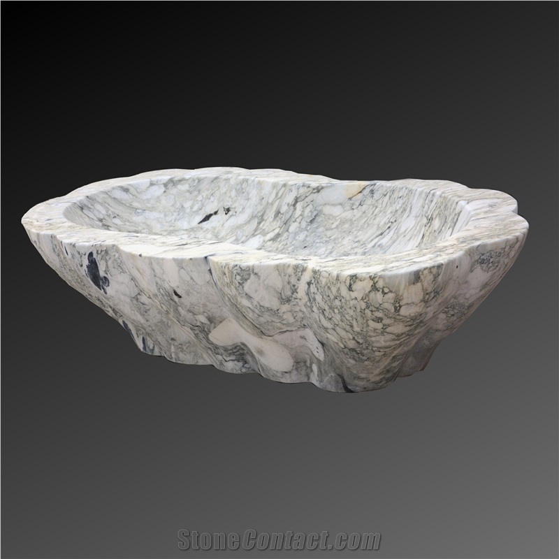 Green Color Marble Bathtub