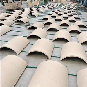 Hollow Round Column Wall Stone Cladding