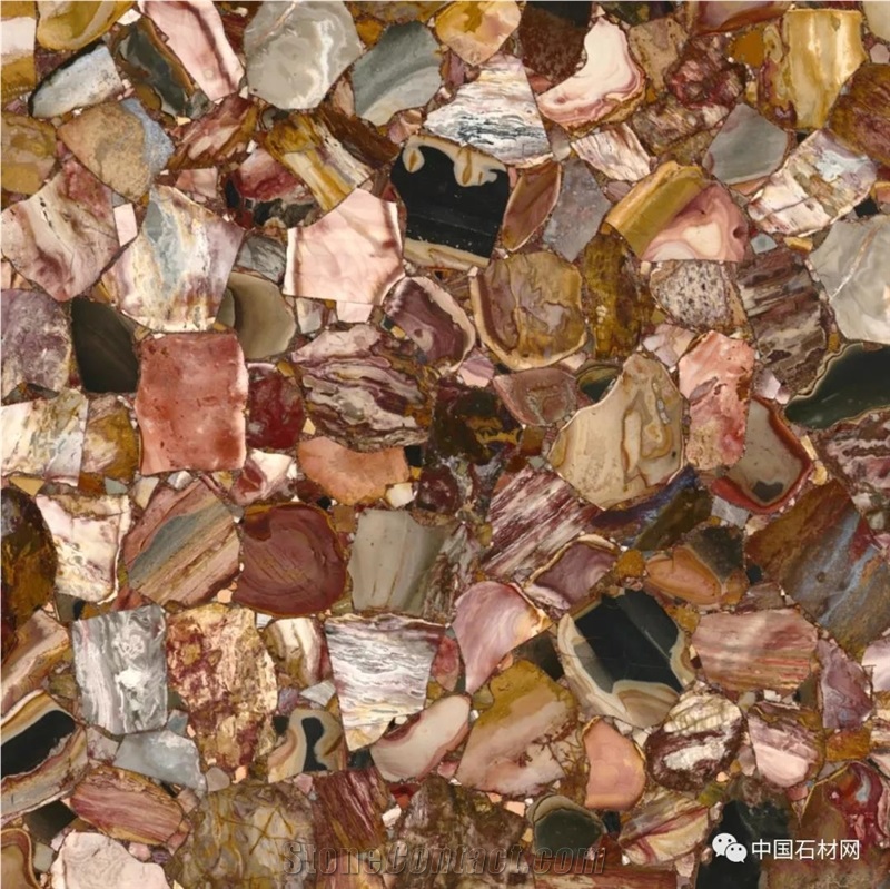 Luxury Wood Stone Slab