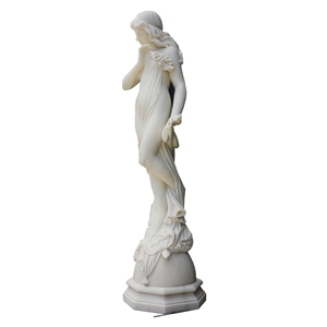 Moon Goddess Cynthia In White Marble
