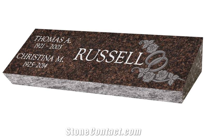 Slant Granite Grave Markers