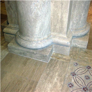 Travertine Hotel Round Shape Hollow Columns