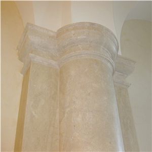Travertine Hotel Round Shape Hollow Columns