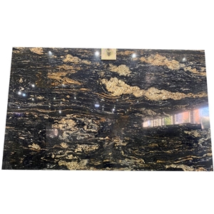 Black Taurus Granite Fusion Black With Gold Veins