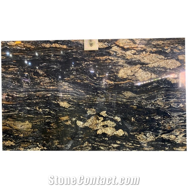 Black Taurus Granite Fusion Black With Gold Veins