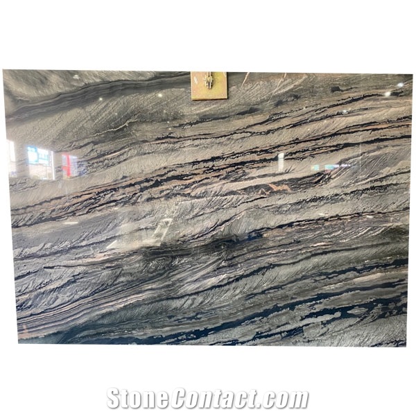 Brazil Polished Open Book Veins Galapagos Quartzite Slabs