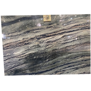 Brazil Polished Open Book Veins Galapagos Quartzite Slabs