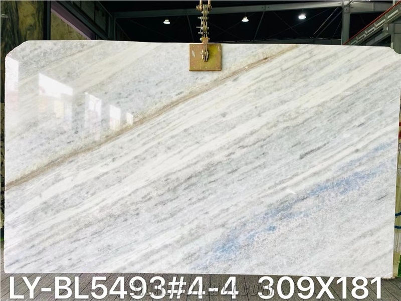High Quality Polished Rainbow Blue Marble For Decoration