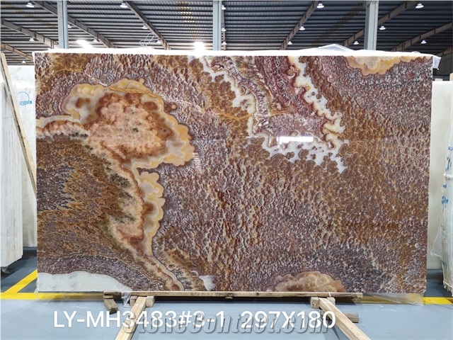 High Quality Polished Ruby Onyx For Background Wall Floor 