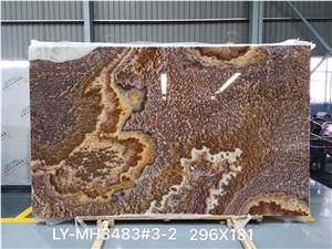 High Quality Polished Ruby Onyx For Background Wall Floor 