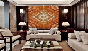 High Quality Polished Ruby Onyx For Background Wall Floor 