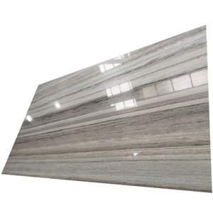 Polished Chinese Crystal Wood Grain Marble Slabs
